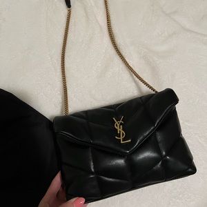 Authentic YSL Saint Laurent Toy Loulou puffer bag